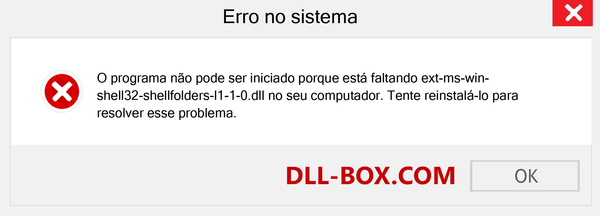 Arquivo ext-ms-win-shell32-shellfolders-l1-1-0.dll ausente ?. Download para Windows 7, 8, 10 - Correção de erro ausente ext-ms-win-shell32-shellfolders-l1-1-0 dll no Windows, fotos, imagens